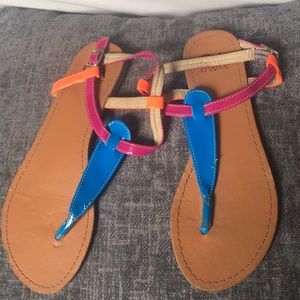 Neon sandals